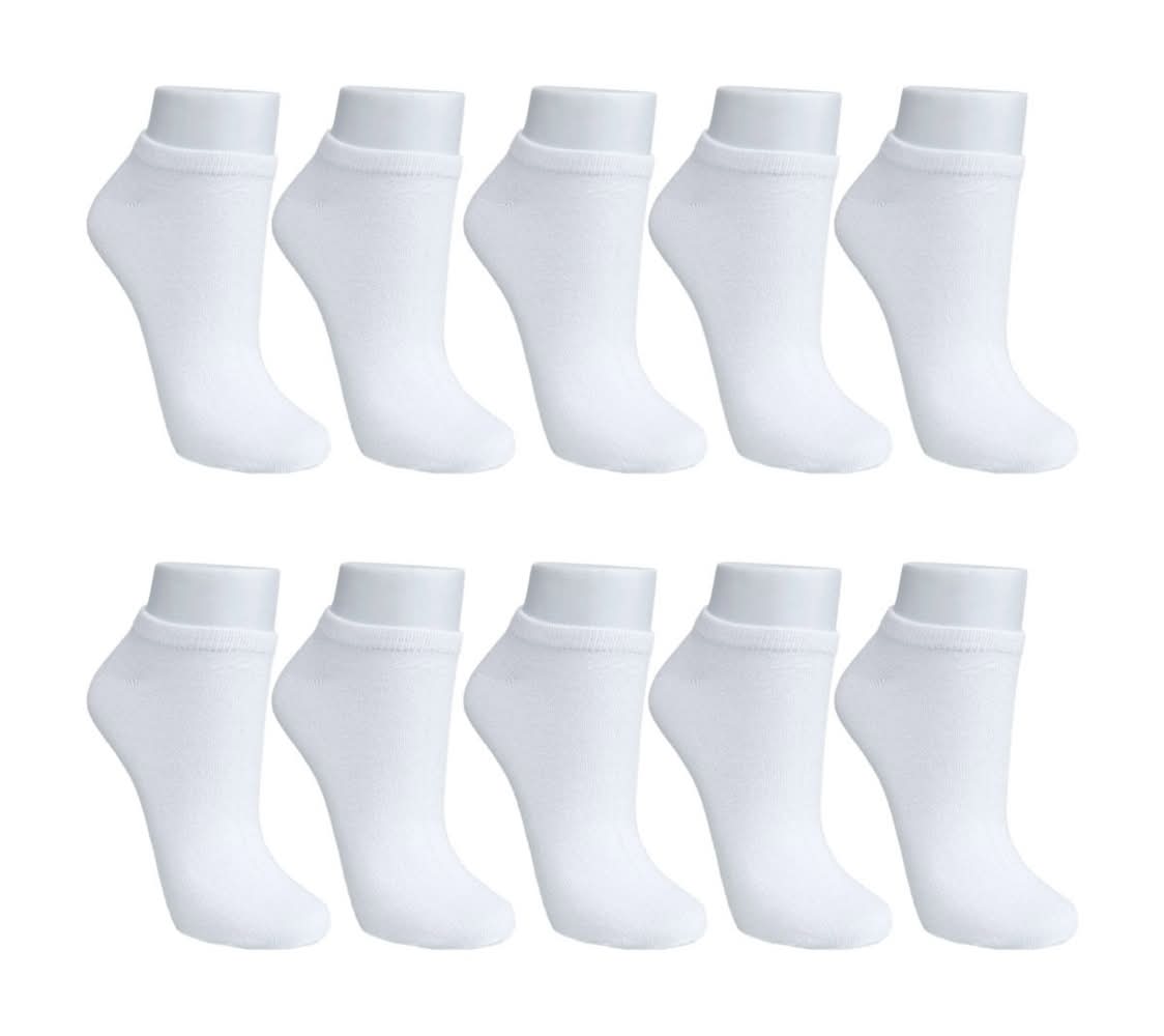 Men'S Low Cut Socks 10 Ct Assorted Colors