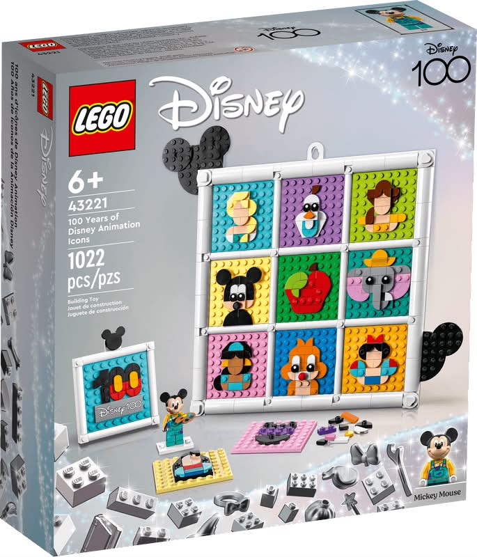 LEGO disney 100 años de iconos de la animación 43221