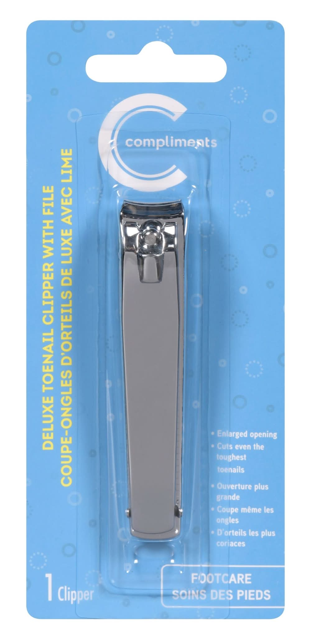 Compliments Toenail Clipper Footcare Deluxe