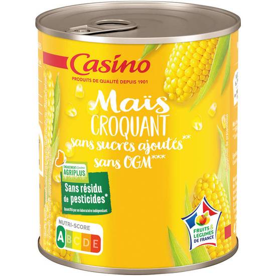 CASINO - Maïs Croquant Sans OGM Sans Sucres Ajoutés - 285g