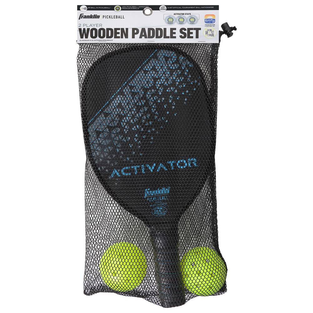 Franklin 2 Player Wooden Paddle & Ball Set