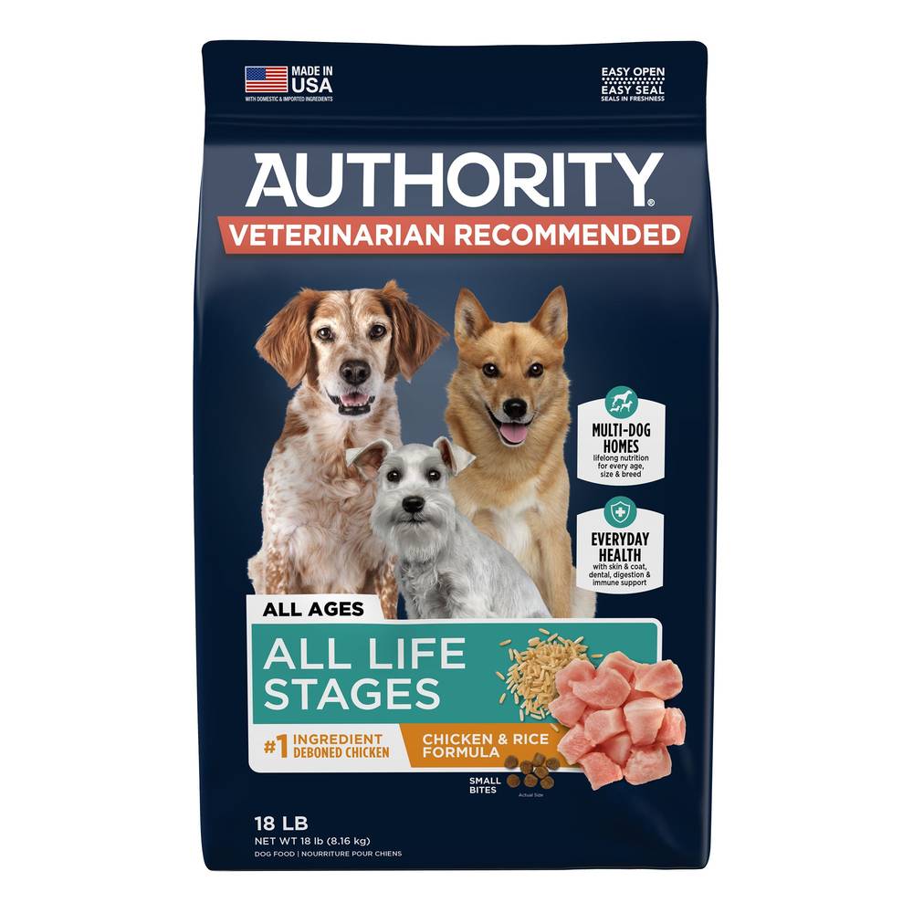 Authority Everyday Health All Life Stage Dry Dog Food (chicken & rice) 18 lb