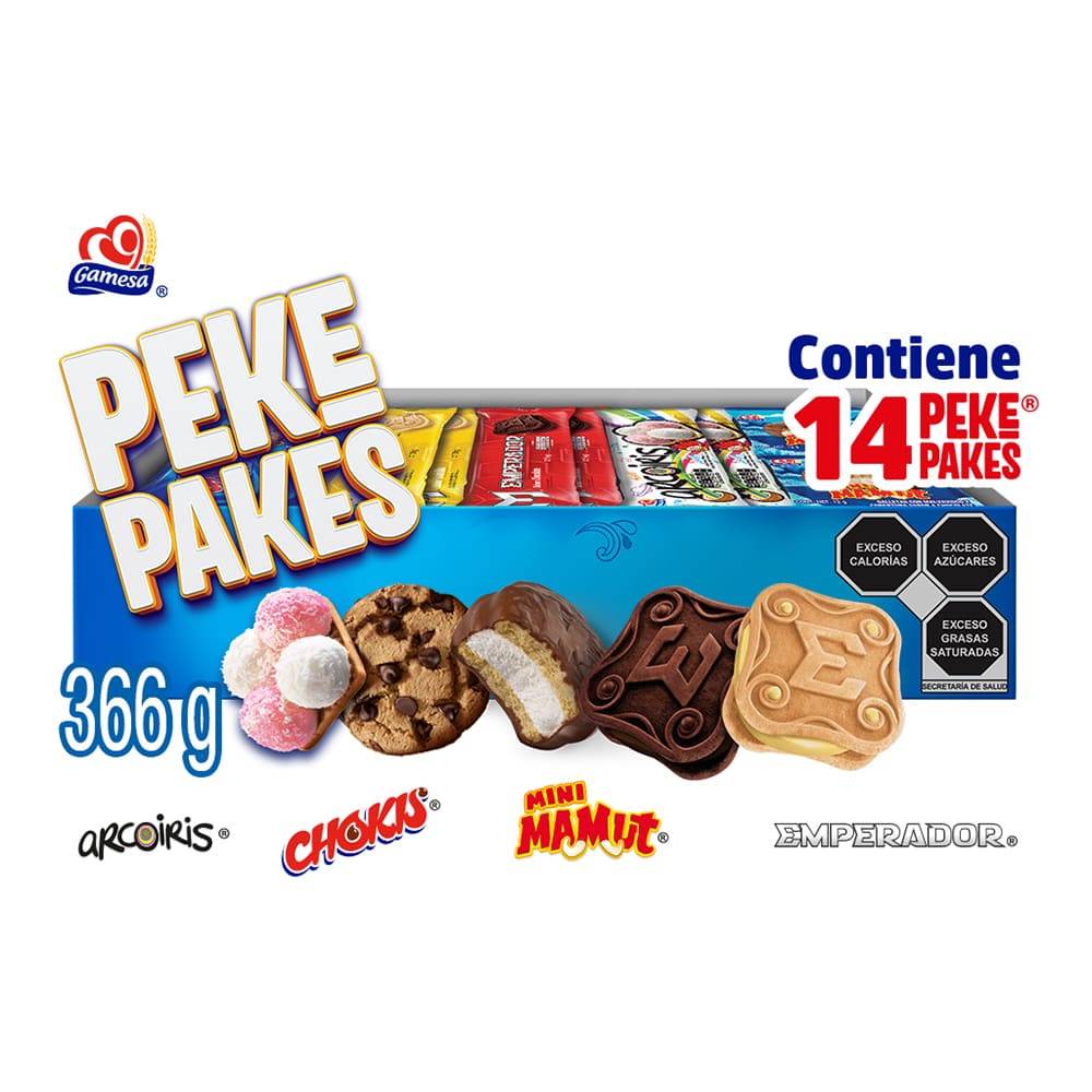 Gamesa · Galletas surtidas peke pakes (11 un)