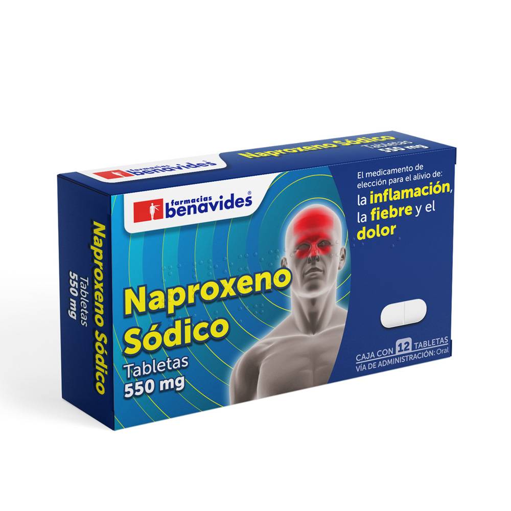 Farmacias benavides naproxeno sódico tabletas 550 mg (12 piezas)