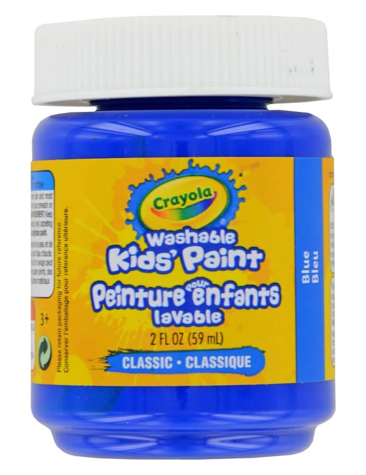 Crayola Classic Washable Kid's Paint, Blue (2 fl oz)