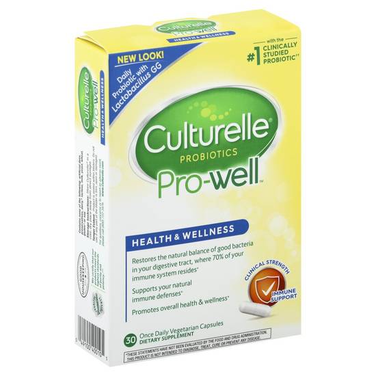Culturelle Pro-Well Dietary Supplement With Lactobacillus Gg (30 capsules)