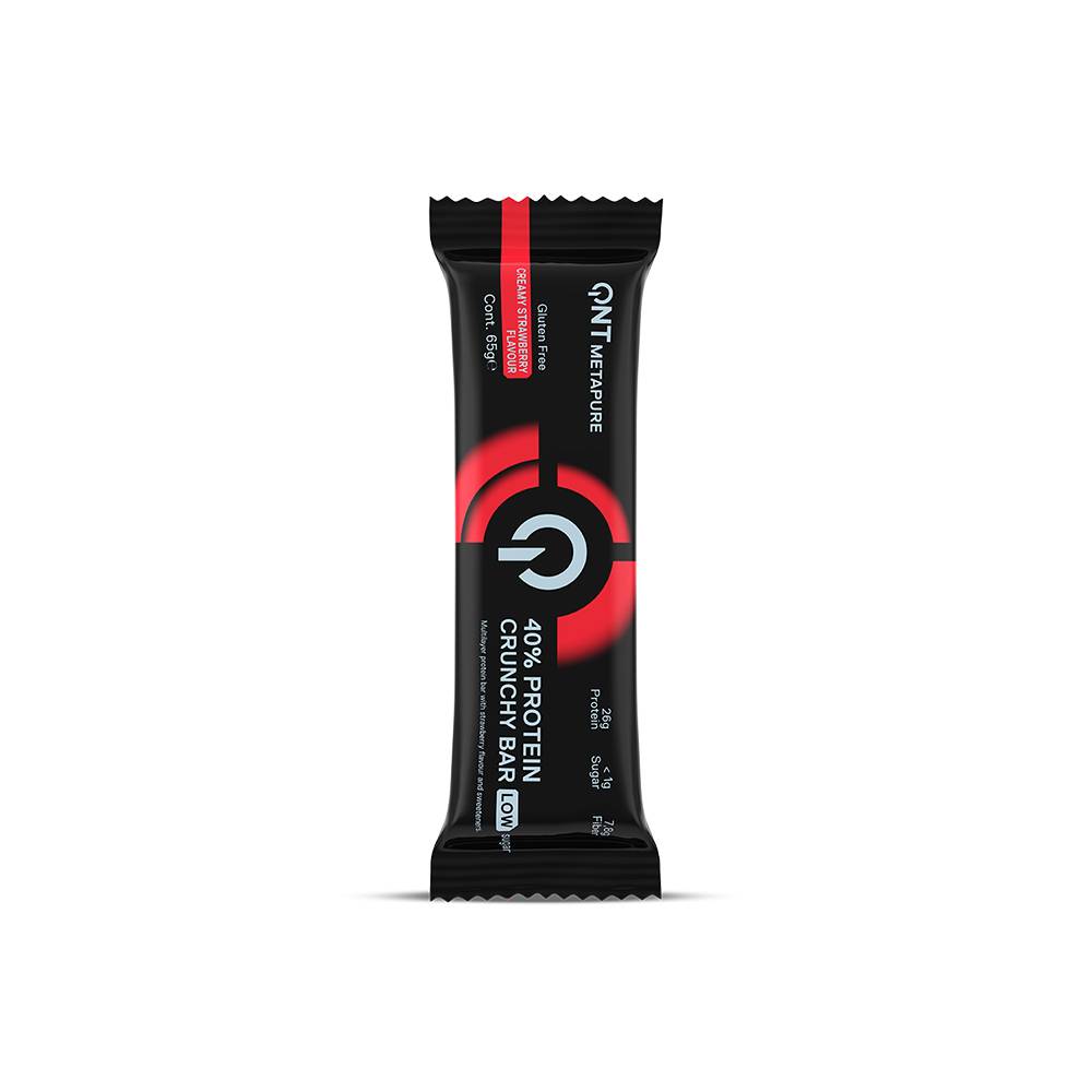 Protein Cruchy Bar Cream 40% Straw 65G