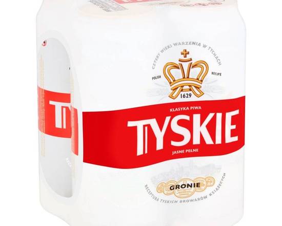 TYSKIE BEER 4X500ML CANS