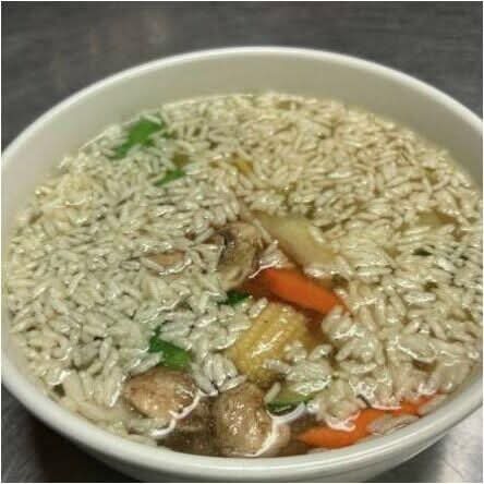 Sizzling rice soup (for2)