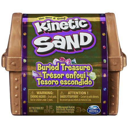 Kinetic Sand Buried Treasure Playset and Surprise Hidden Tool