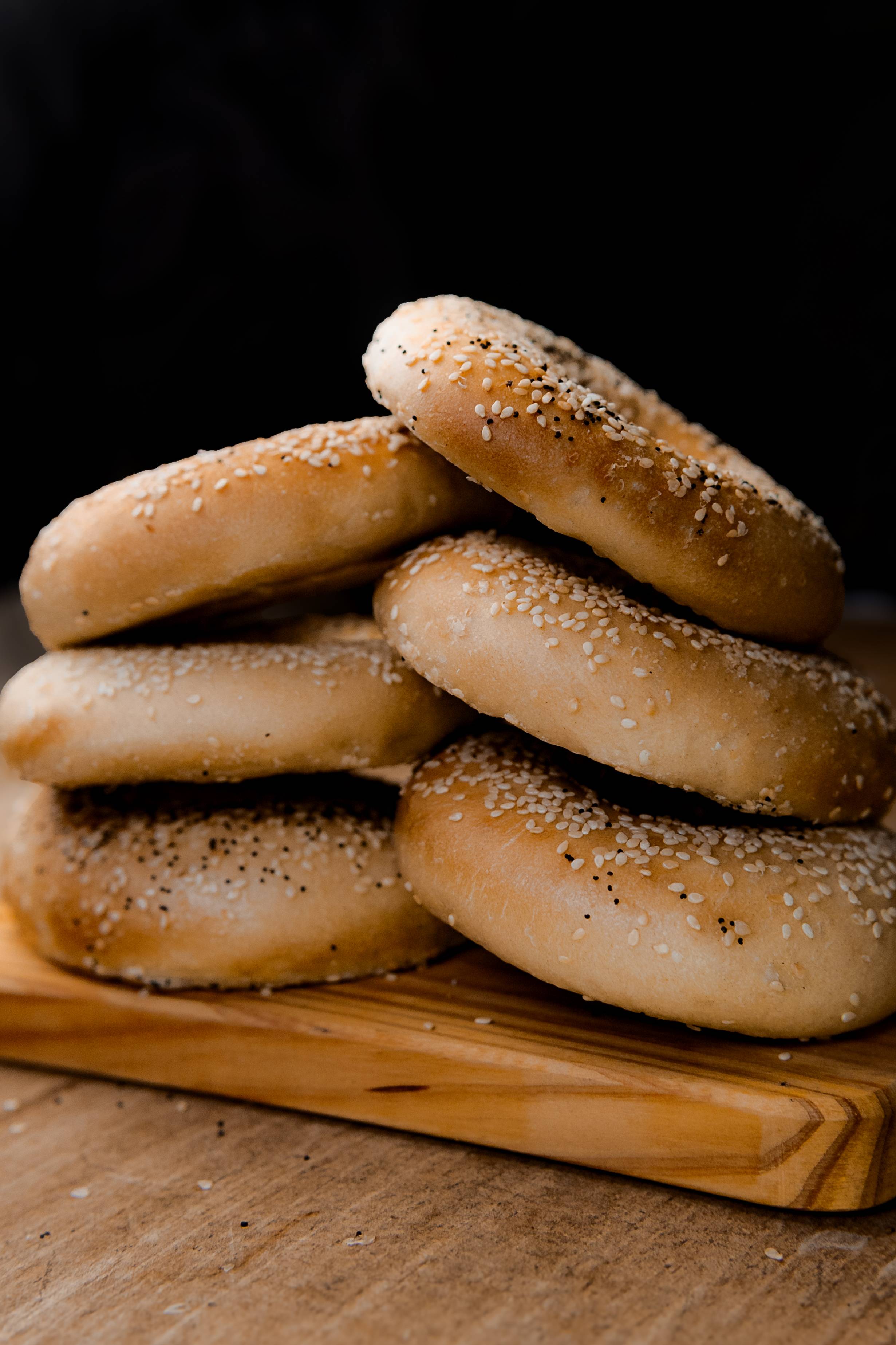 Bagels Simples Congelados X6 - Frozen Plain Bagels X6