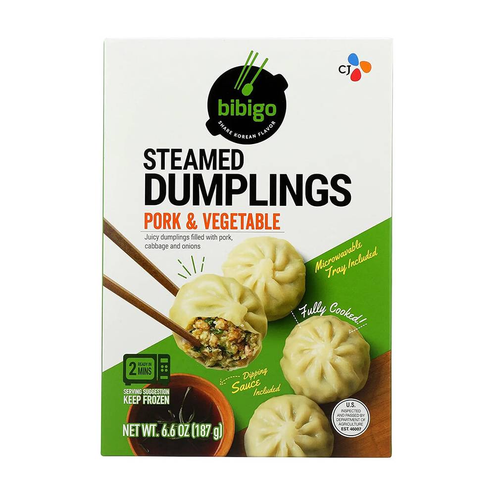 Bibigo dumplings puerco y vegetales (caja 187 g)