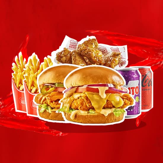 Chicken Burger Combo For Two
