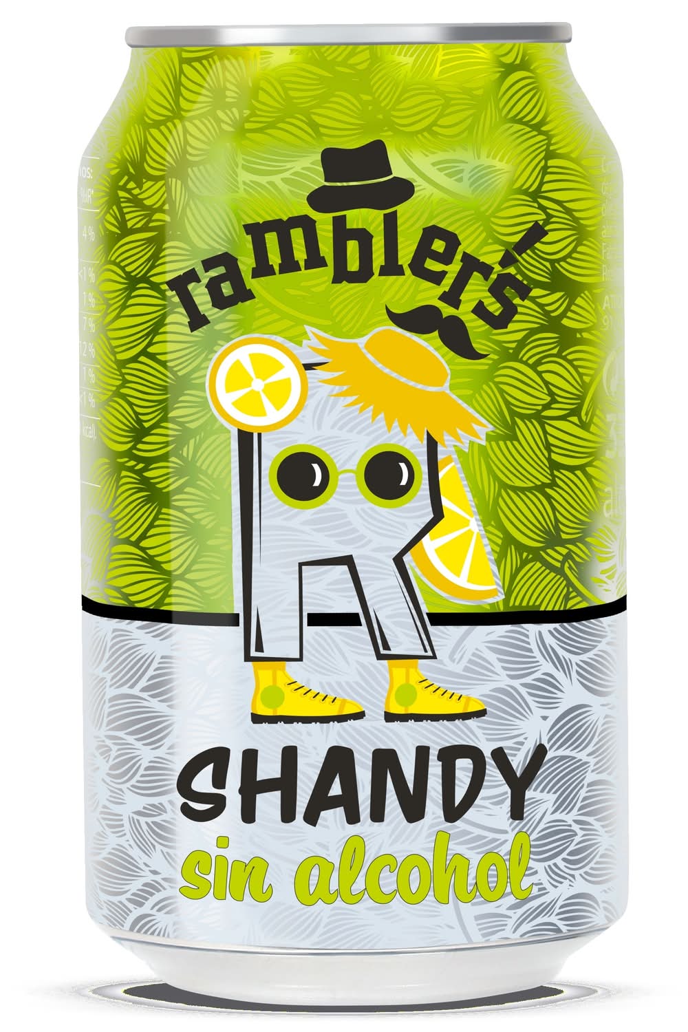 Cerveza Sabor Limón Shandy Sin Alcohol Ramblers De Dia Lata 33 Cl