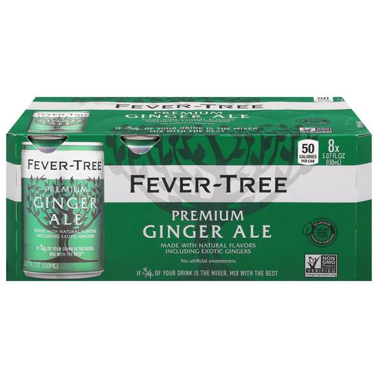 Fever-Tree Premium Ginger Ale Cans (8 ct, 40.56 fl oz)