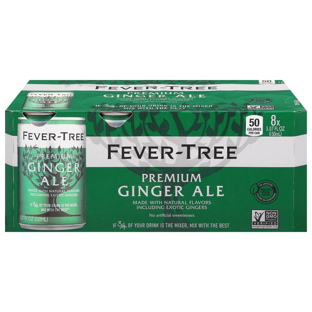 Fever-Tree Premium Ginger Ale (8 x 5.07 fl oz)