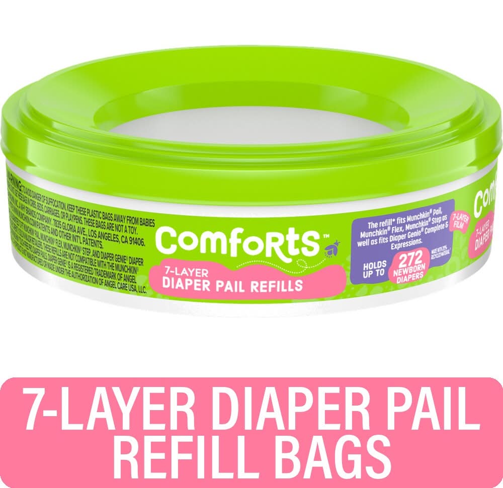 Comforts 7-Layers Diaper Pail Refill Bags (272 ct)