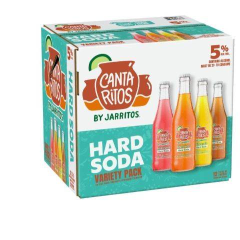 Jarritos Cantaritos Hard Soda Variety 12 Pack 12oz Bottles