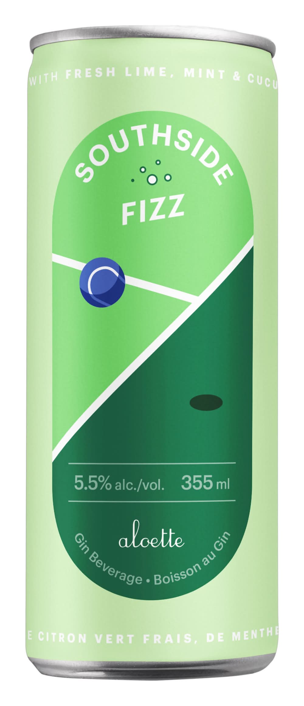 Aloette Southside Fizz Ready-To-Drink Cocktail (355 ml)