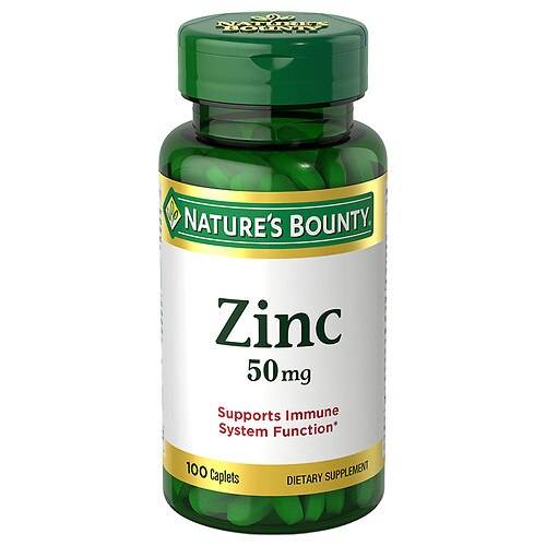 Nature's Bounty Zinc 50 mg Caplets - 100.0 ea