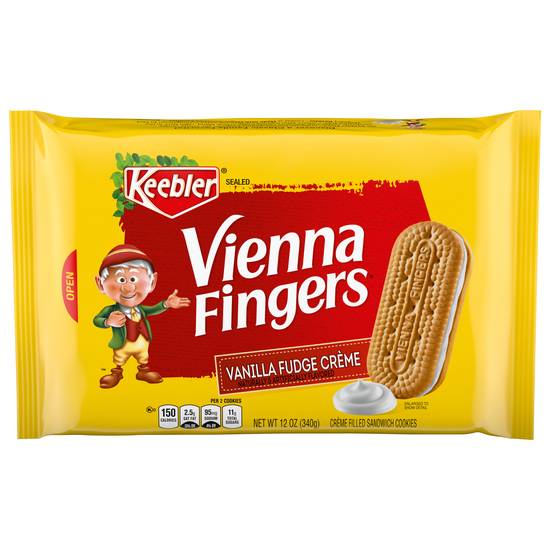 Keebler Vienna Fingers Vanilla Fudge Creme Sandwich Cookies