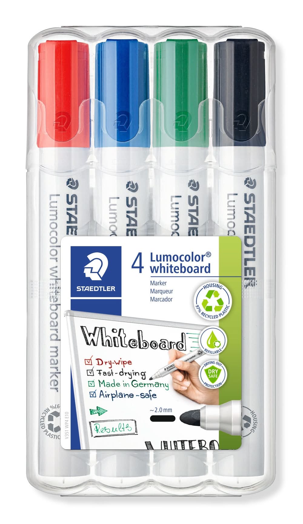 Marcador Quadro Branco Lumocolor 4 unidades Staedtler