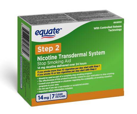 Equate Nicotine Transdermal Patch 14mg (7 units)