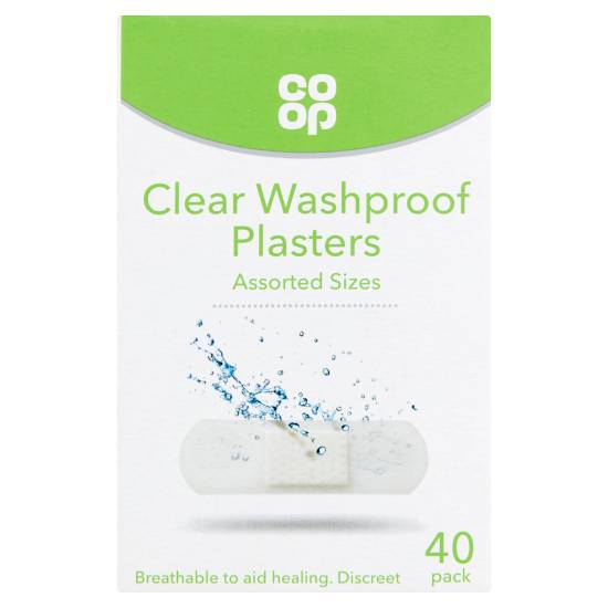 Co-Op 40 Clear Washproof Plasters