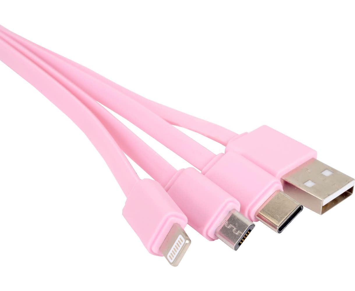 Cabo Carregamento Múltiplo Marshmallow