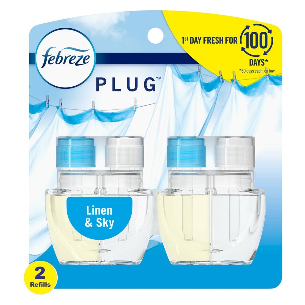 Febreze Plug 0.87-fl oz Linen and Sky Refill Air Freshener (2-Pack) | 3700046299