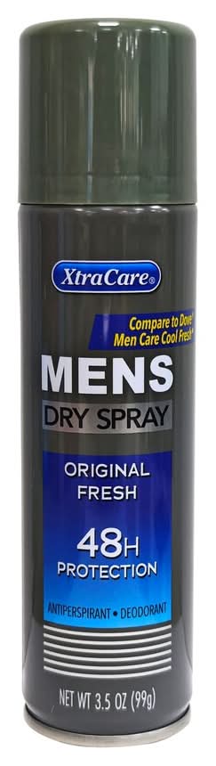 XtraCare Antiperspirant Deodorant Dry Spray, Fresh, Men (3.5 oz)