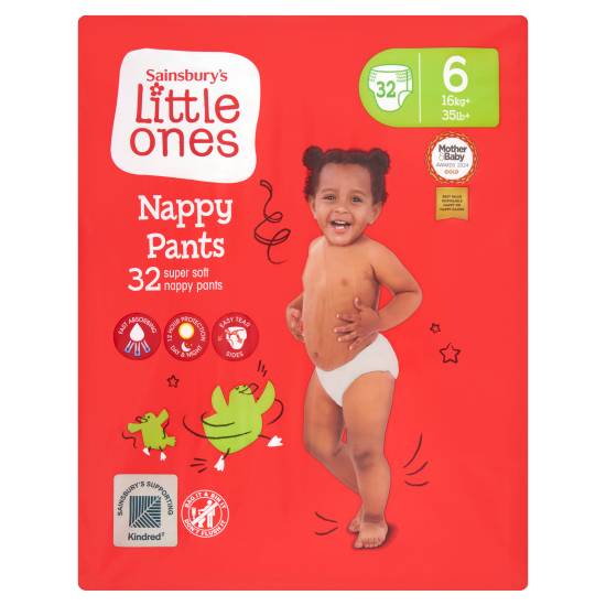 Little Ones Nappy Pants (32 ct) (6)