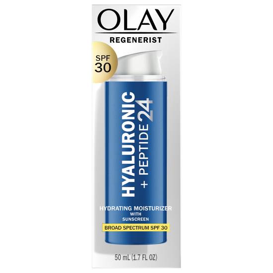 Olay Regenerist Hyaluronic + Peptide 24 Hydrating Moisturizer Spf 30