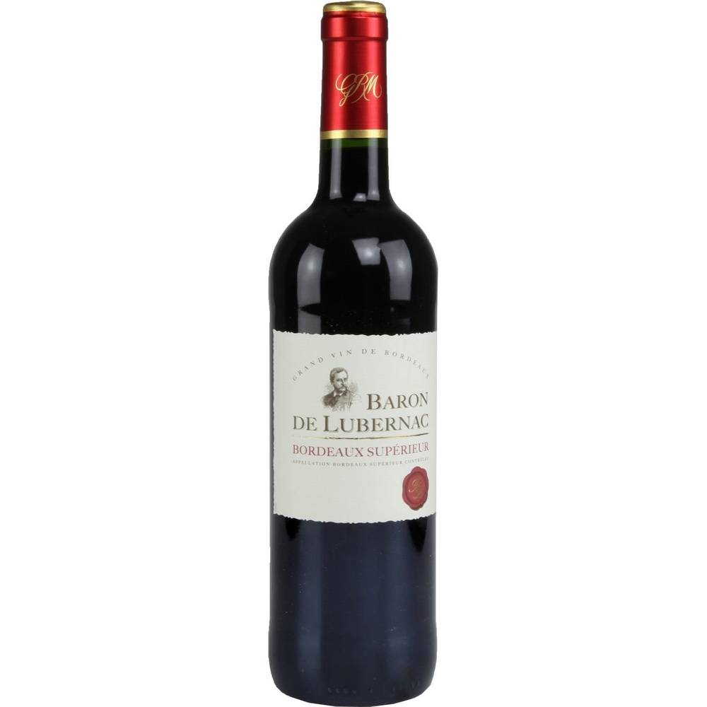 Baron de Lubernac - Vin Bordeaux supérieur (750 ml)