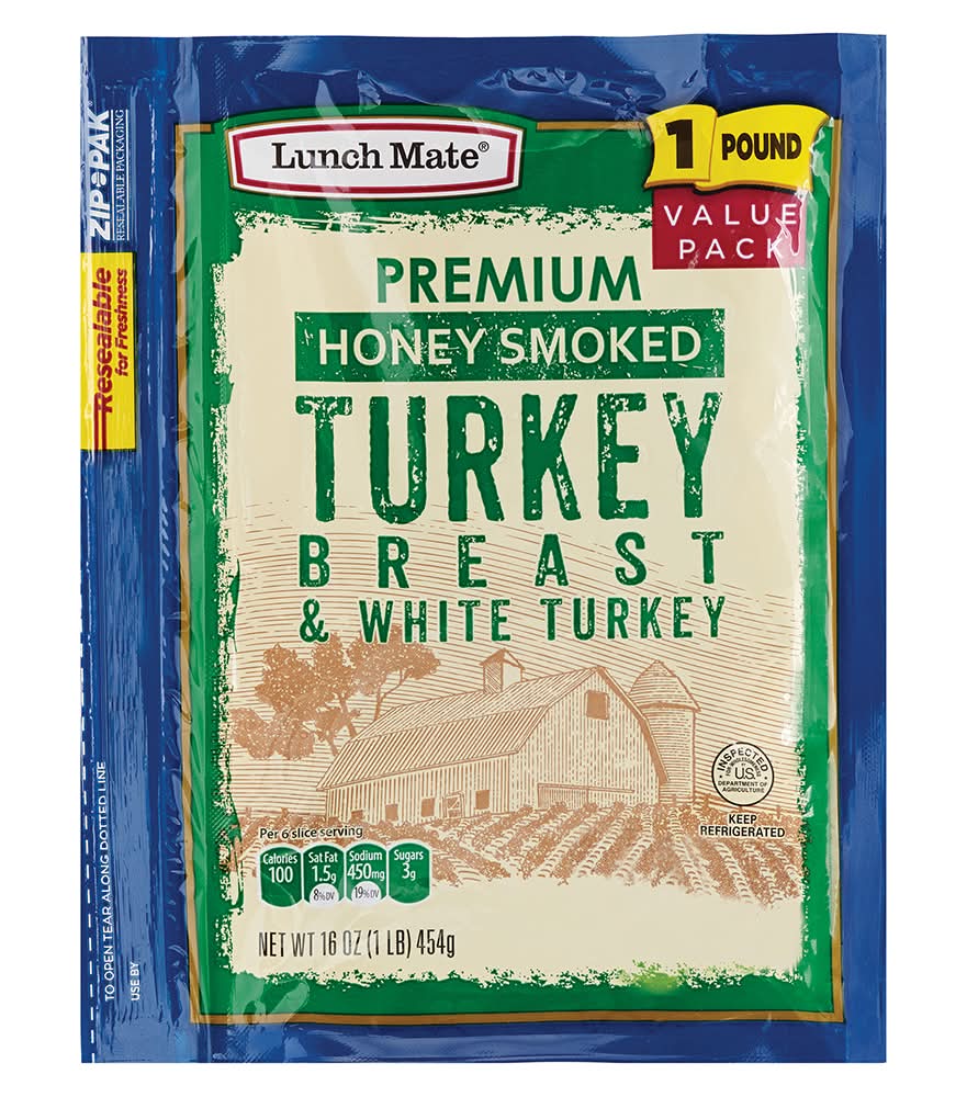 Lunch Mate Honey Smoked Turkey Breast in Pillow Pack