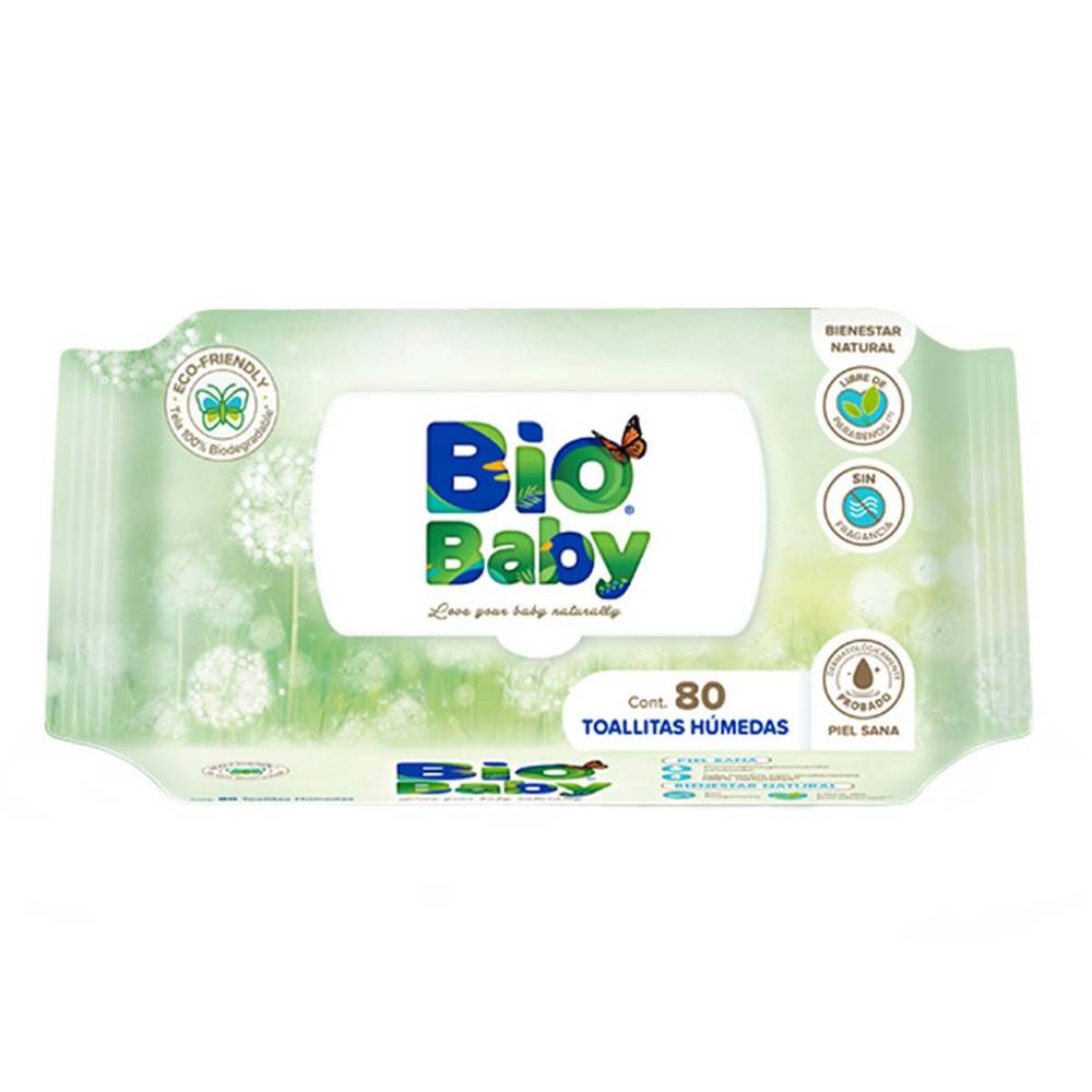 Bio Baby · Toallas húmedas (80 un)