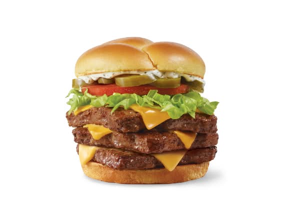Jalapeño Ranch Cheeseburger, Triple