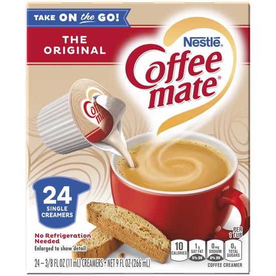 Nestle Coffee mate Original Liquid Coffee Creamer Singles, 24 Count