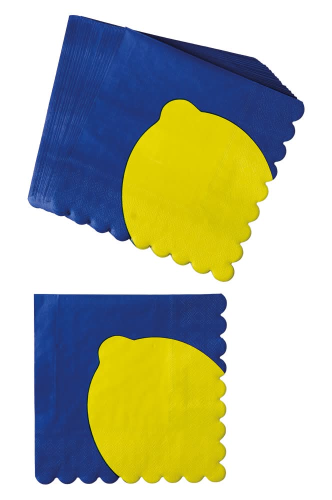 KIRKTON HOUSE Alex's Lemonade Stand Foundation Blue Napkins