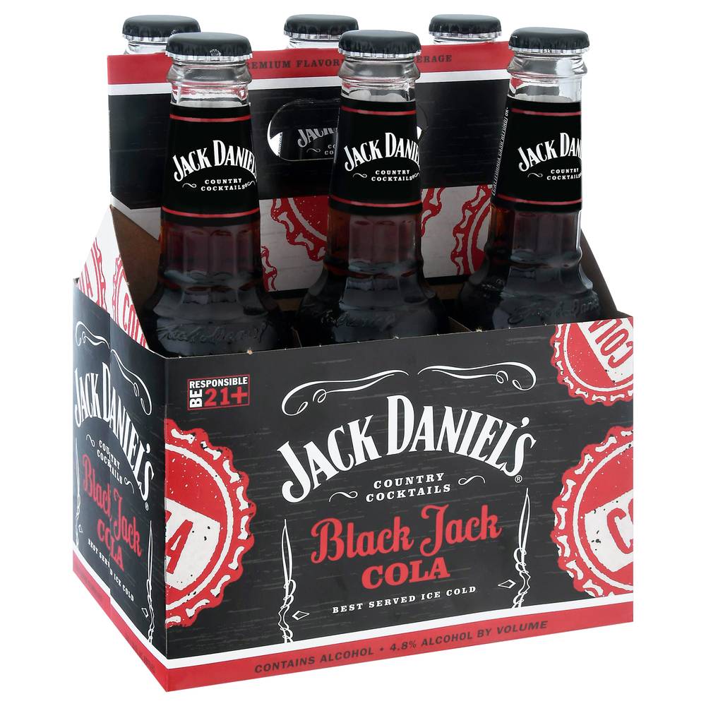 Jack Daniel's Black Jack Cola Country Cocktails (6 ct , 10 fl oz)