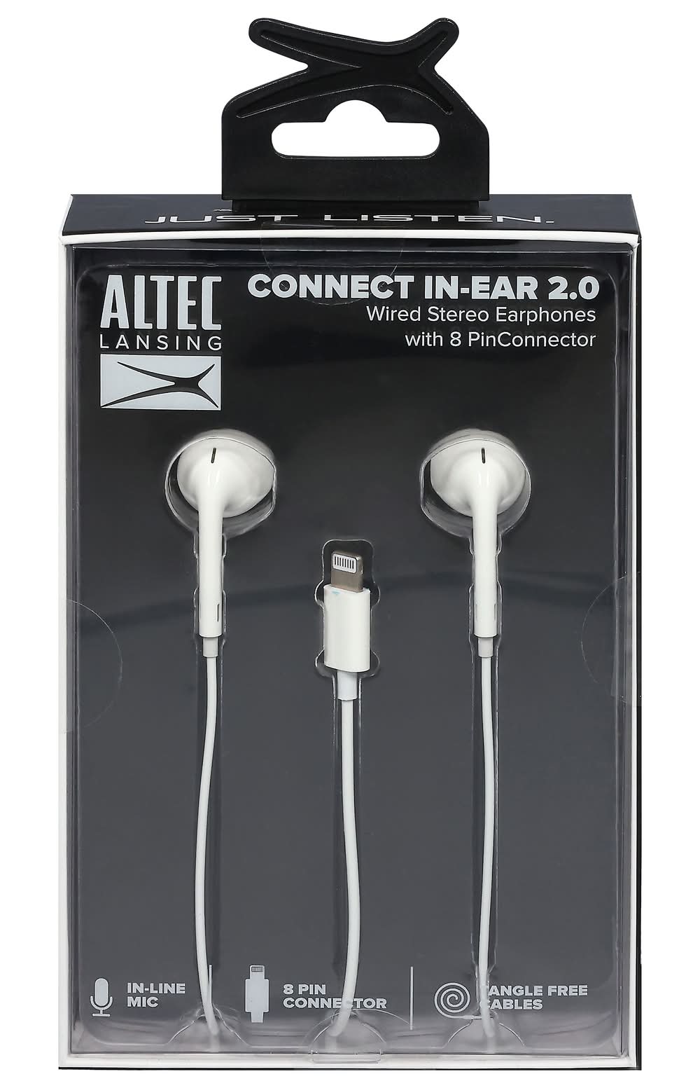 Altec Lansing Wired Stereo Connect In-Ear 2.0 Earphones, White