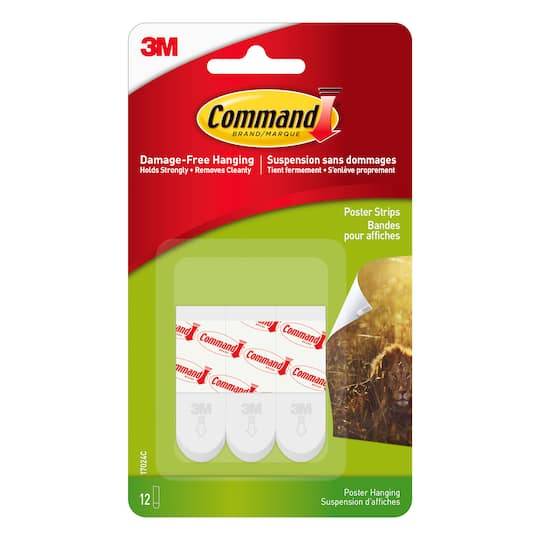 Command Poster Strips Damage-Free, White