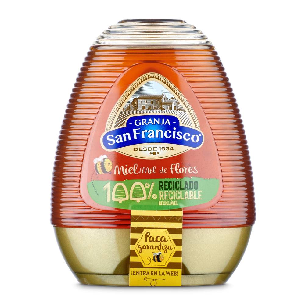 Miel De Flores Antigoteo Granja San Fancisco Bote 350 G