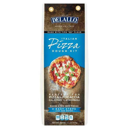 Delallo Italian Pizza Dough Kit With Tipo 00 Flour