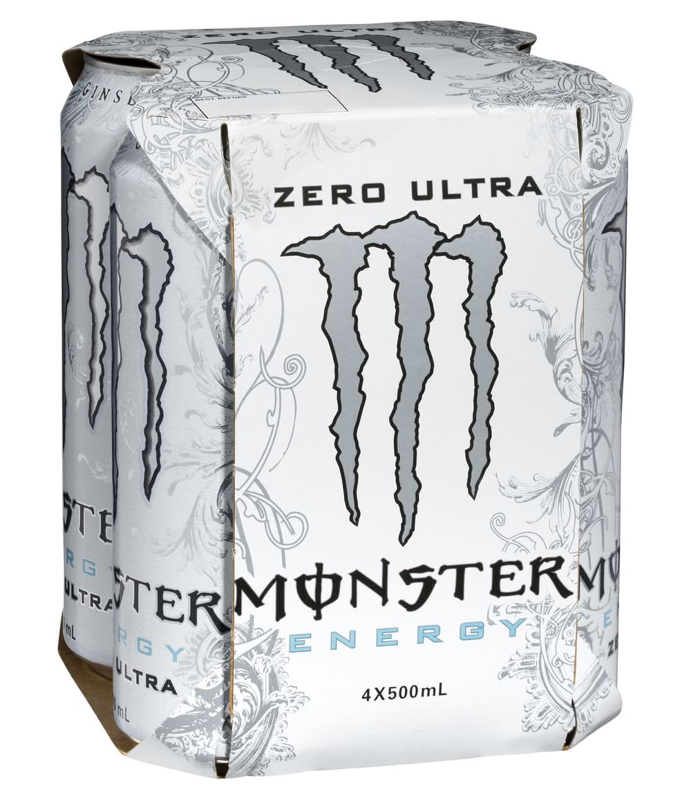Monster Ultra Zero 500ml x 4 pack
