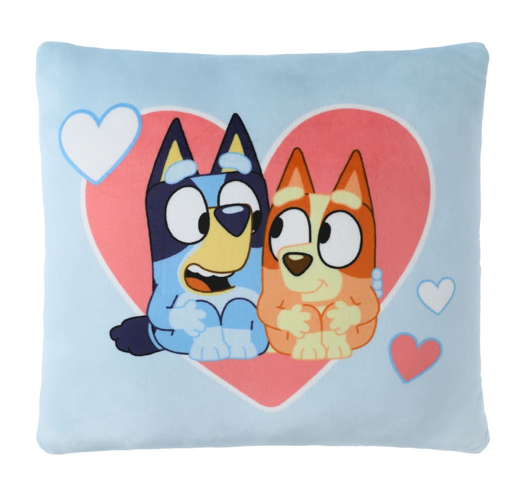 Bluey™ Sweetheart Pillow 12inx12in Bluey