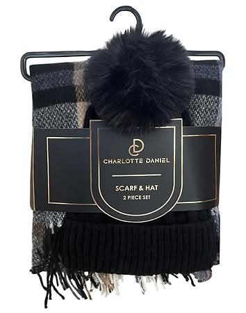 Charlotte Daniel Scarf & Hat Set, Assorted (2 ct)