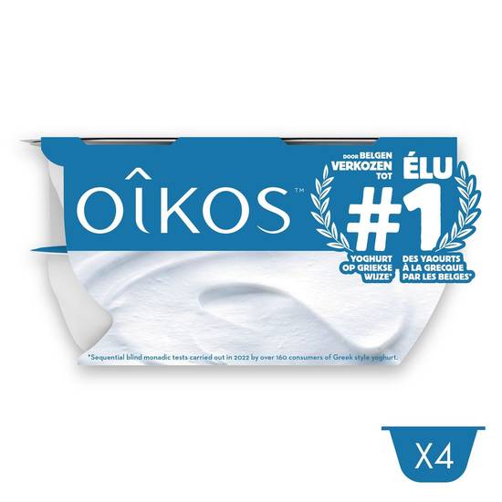 Oikos Yoghurt op Griekse Wijze Natuur 4 x 115 g