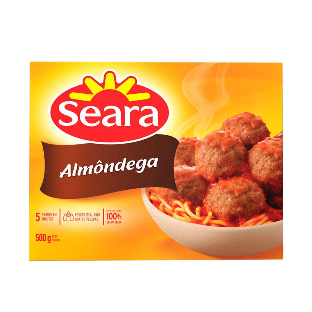 Seara almôndega bovina congelada (500 g)