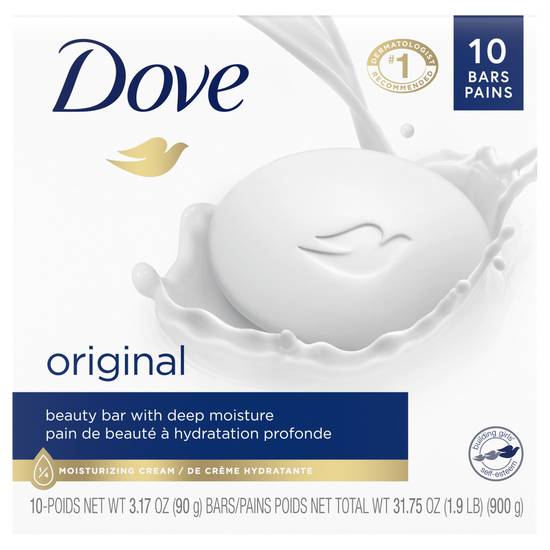 Dove White Beauty Bars (10 x 3.2 oz)